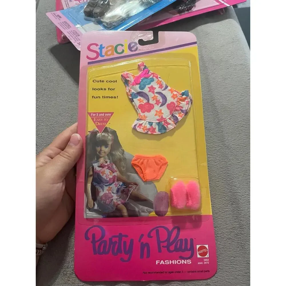 Mattel STACIE Party 'n Play Fashions 3462 Doll Outfit NEW SEALED‎ 1992 Barbie